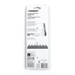 Husky 1/4 In. Drive Torx Bit Socket Set (14-Piece) -Husky Shop husky socket sets h4dtorx14pc 66 1000
