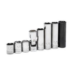 Husky SAE 1/2 In. Socket Set (8-Piece) 8 Husky SAE 1/2 In. Socket Set (8-Piece) -Husky Shop husky socket sets hv8skt12 40 1000
