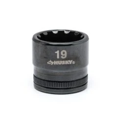 Husky 3/8 In. Drive 19 Mm Knurl Grip Universal Socket