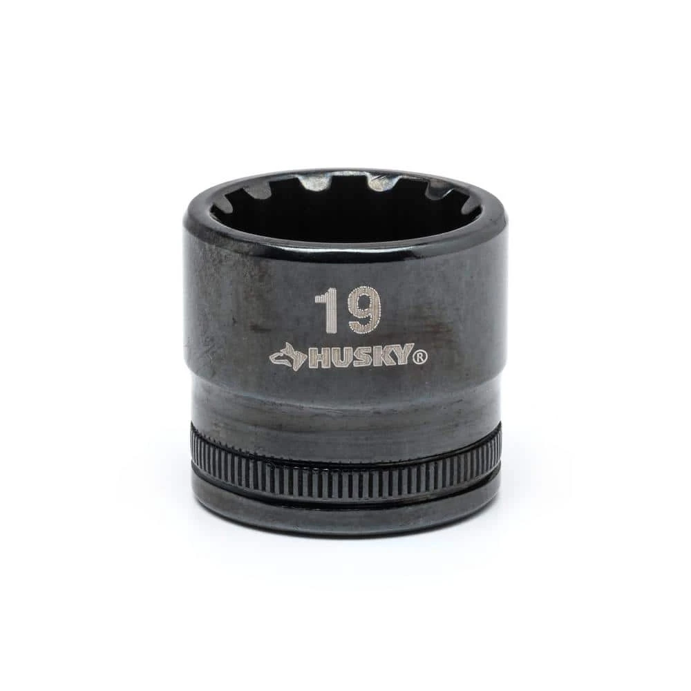 Husky 3/8 In. Drive 19 Mm Knurl Grip Universal Socket 1 Husky 3/8 In. Drive 19 Mm Knurl Grip Universal Socket
