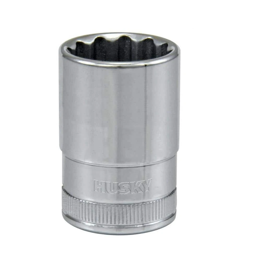 Husky 1/2 In. Drive 19 Mm 12-Point Metric Deep Socket 1 Husky 1/2 In. Drive 19 Mm 12-Point Metric Deep Socket