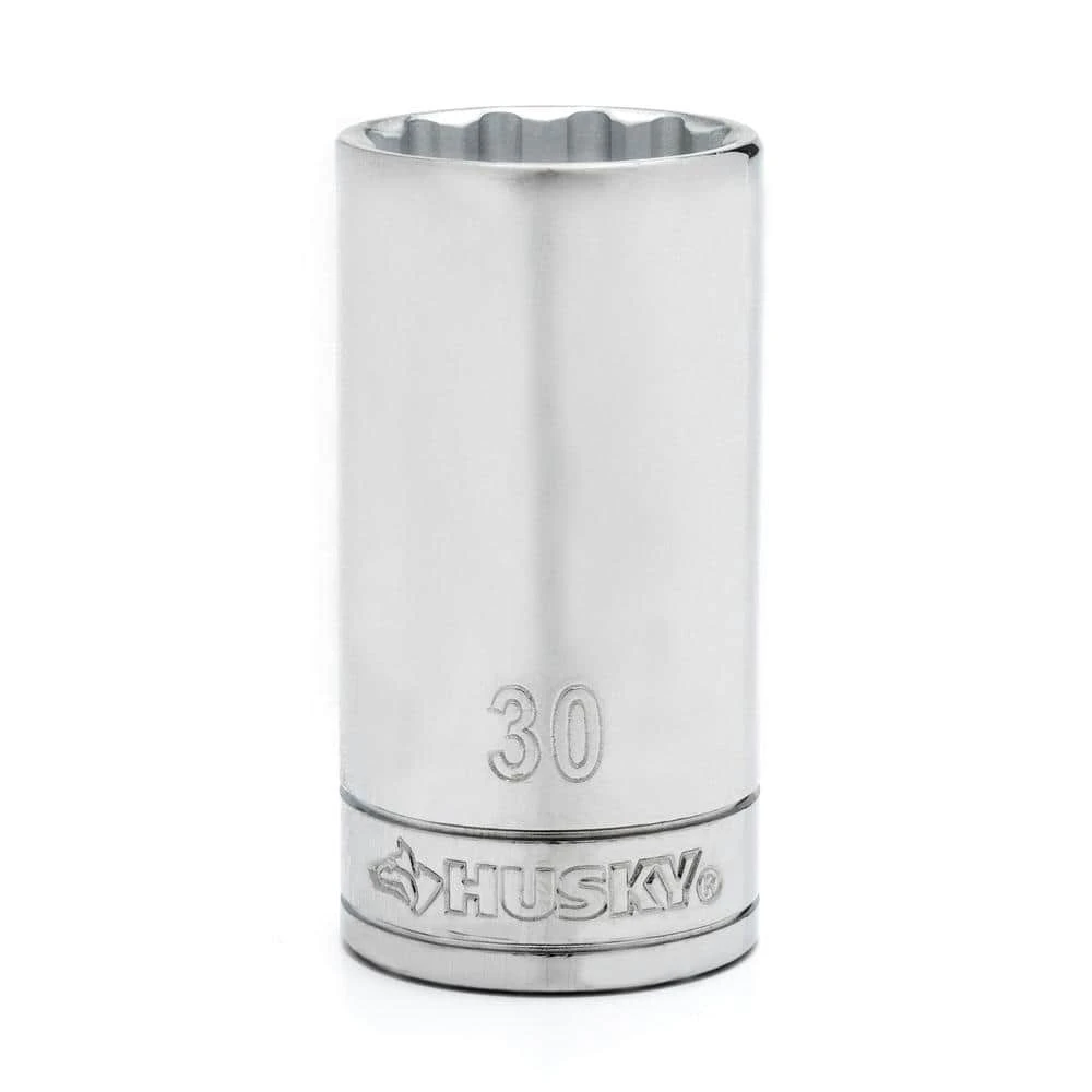 Husky 1/2" Drive 12 Point Deep Metric Socket 30mm 1 Husky 1/2" Drive 12 Point Deep Metric Socket 30mm