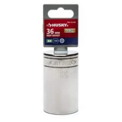 Husky 1/2" Drive 12 Point Deep Metric Socket 36mm -Husky Shop husky sockets h2d12p36mm 40 1000