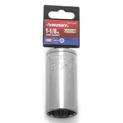 Husky 1/2 In. Drive Deep 1-1/8 In. Socket (12-Point) -Husky Shop husky sockets h2d12pdp1i18 4f 1000