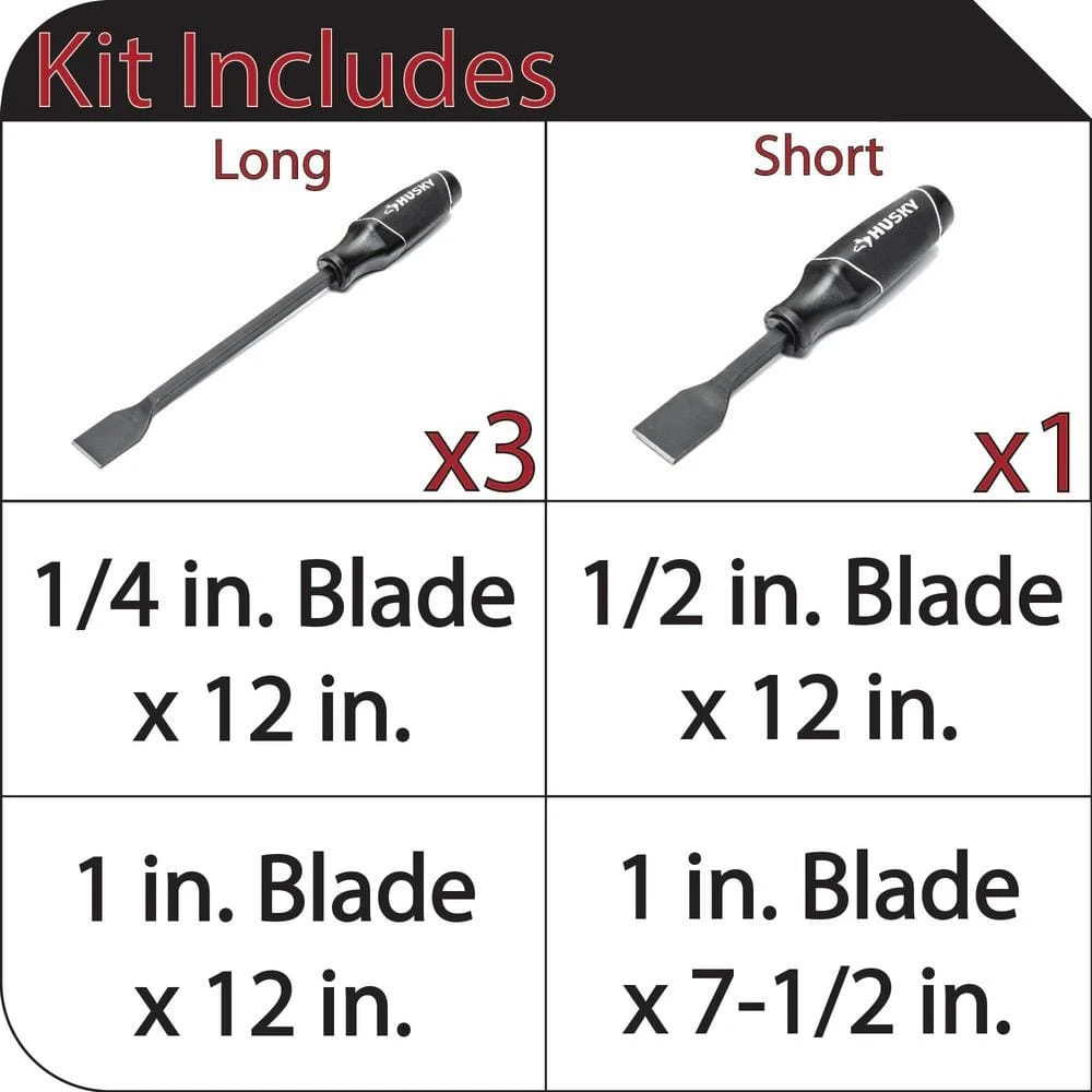 Husky Scraper Set (4-Piece) 2 Husky Scraper Set (4-Piece) - Image 2