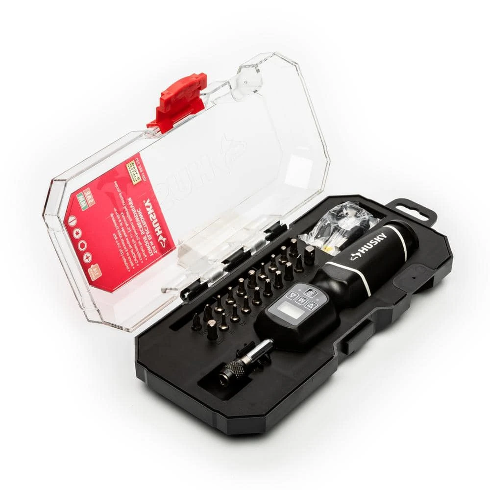 Husky 8-40 In./lbs. 1/4 In. Drive Electronic Torque Screwdriver 1 Husky 8-40 In./lbs. 1/4 In. Drive Electronic Torque Screwdriver