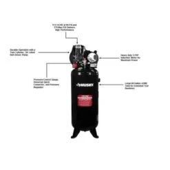 Husky 60 Gal. 3.7 HP 1-Phase 175 PSI Oil Lubed Belt Drive Stationary Electric Air Compressor -Husky Shop husky stationary air compressors c603h c3 1000