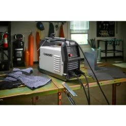 Husky Single Phase 225 Amp 240-Volt/120-Volt Dual Voltage AC Stick Welder With Dual Voltage Technology -Husky Shop husky stick welders pioneerstick225 1f 1000