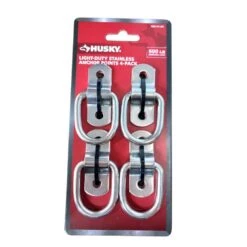 Husky Light-Duty Stainless Anchor Points 4-Pack