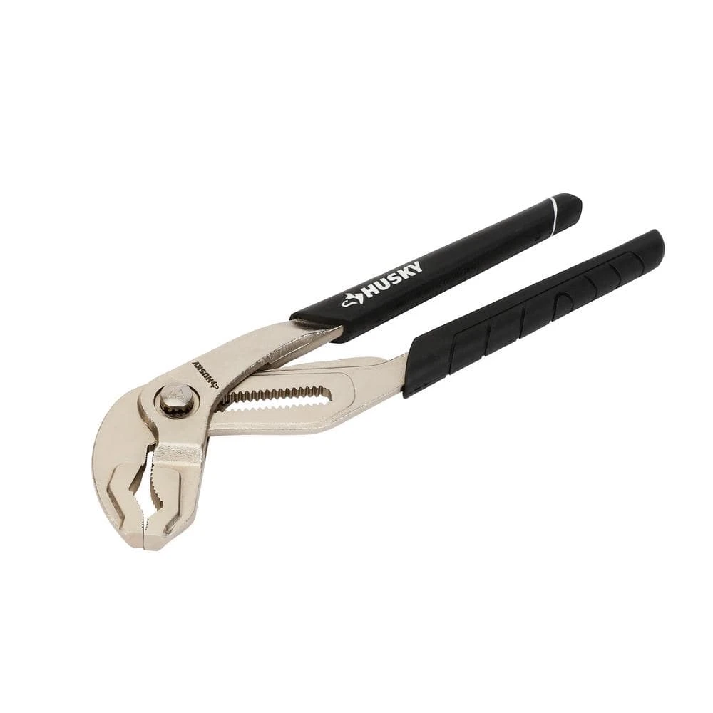 Husky 12 In. Groove Pliers With Quick Adjusting Curved Jaw 4 Husky 12 In. Groove Pliers With Quick Adjusting Curved Jaw - Image 4