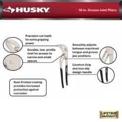 Husky 16 In. Groove Pliers -Husky Shop husky tongue groove pliers 90938 e1 1000