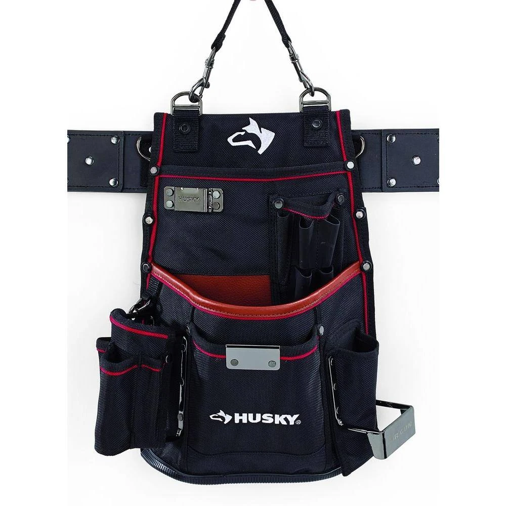Husky 2-Pocket Framer Tool Pouch With Leather 3 Husky 2-Pocket Framer Tool Pouch With Leather - Image 3