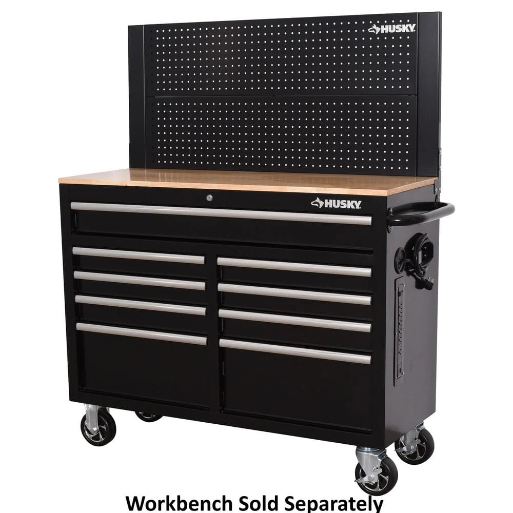 Husky 46 In. Black Steel Pegboard Attachment 2 Husky 46 In. Black Steel Pegboard Attachment - Image 2