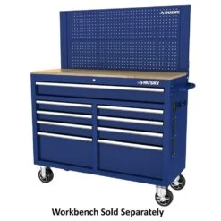 Husky 46 In. Gloss Blue Steel Pegboard Attachment -Husky Shop husky tool storage accessories h46pegboardblu 40 1000