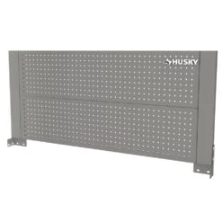 Husky 46 In. Gloss Gray Steel Pegboard Attachment