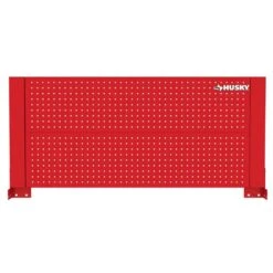 Husky 46 In. Gloss Red Steel Pegboard Attachment -Husky Shop husky tool storage accessories h46pegboardred e1 1000