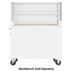 Husky 46 In. Gloss White Steel Pegboard Attachment -Husky Shop husky tool storage accessories h46pegboardwht 66 1000