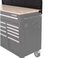 Husky Modular 52 In. W Standard Duty Black Pegboard Attachment -Husky Shop husky tool storage accessories h52pegmod 4f 1000