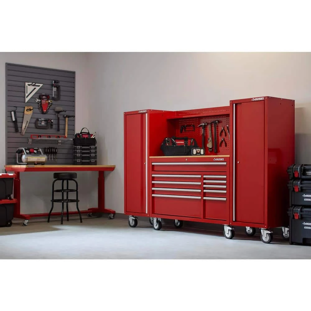 Husky Modular 52 In. W Standard Duty Red Pegboard Attachment 5 Husky Modular 52 In. W Standard Duty Red Pegboard Attachment - Image 5