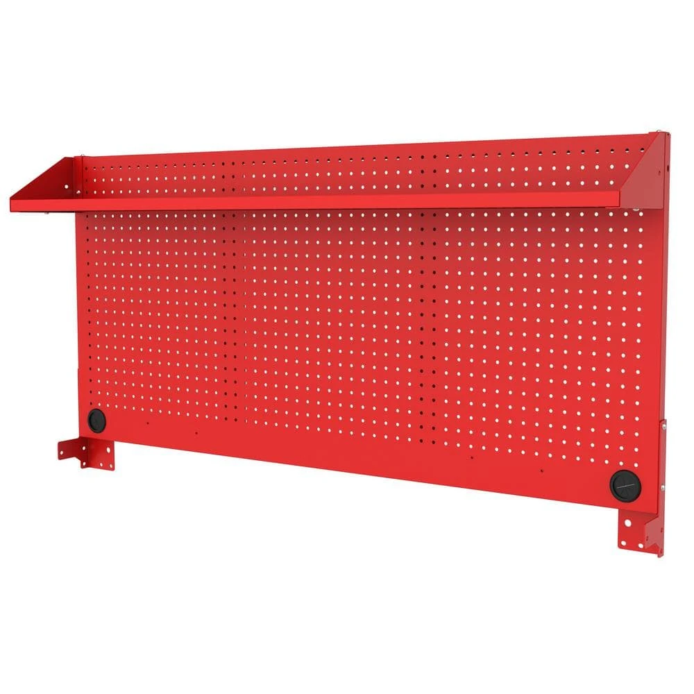 Husky Modular 52 In. W Standard Duty Red Pegboard Attachment 1 Husky Modular 52 In. W Standard Duty Red Pegboard Attachment