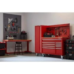 Husky Modular 52 In. W Standard Duty Red Pegboard Attachment 17 Husky Modular 52 In. W Standard Duty Red Pegboard Attachment -Husky Shop husky tool storage accessories h52pegmodred 66 1000
