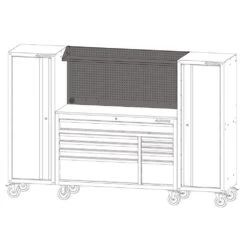 Husky Modular 52 In. W Standard Duty Red Pegboard Attachment 23 Husky Modular 52 In. W Standard Duty Red Pegboard Attachment -Husky Shop husky tool storage accessories h52pegmodred 76 1000