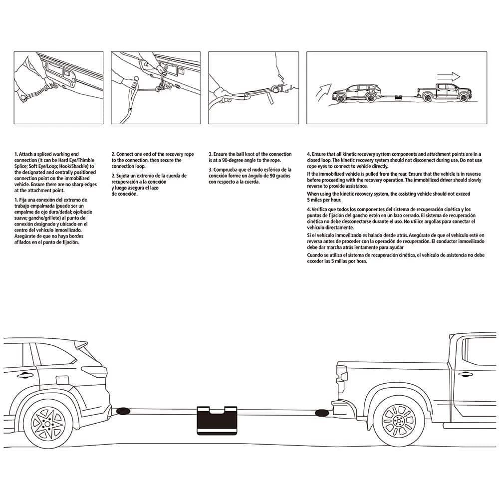 Husky 7/8 In. X 30 Ft. 23400 Lbs. Kinetic Recovery Rope 5 Husky 7/8 In. X 30 Ft. 23400 Lbs. Kinetic Recovery Rope - Image 5