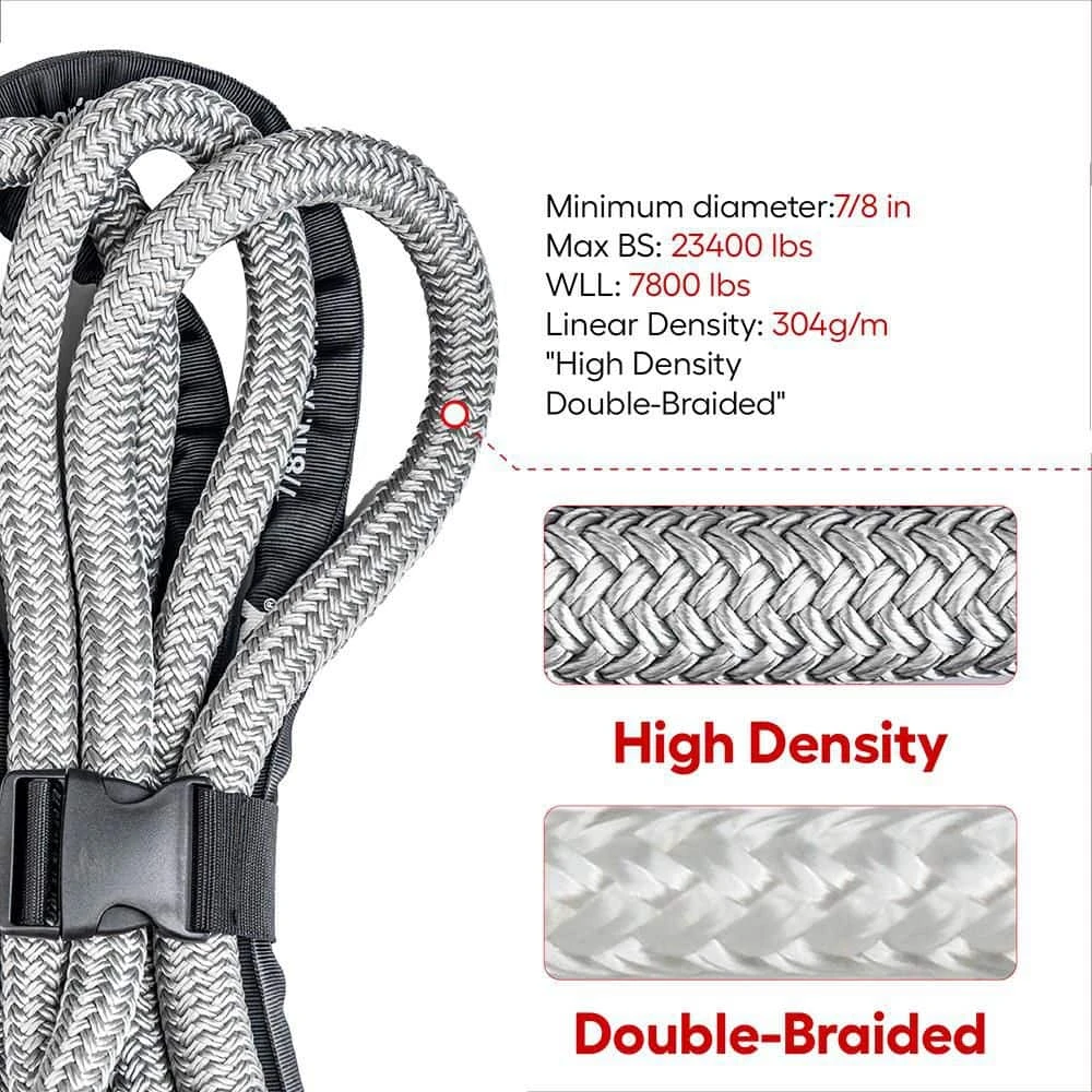 Husky 7/8 In. X 30 Ft. 23400 Lbs. Kinetic Recovery Rope 4 Husky 7/8 In. X 30 Ft. 23400 Lbs. Kinetic Recovery Rope - Image 4