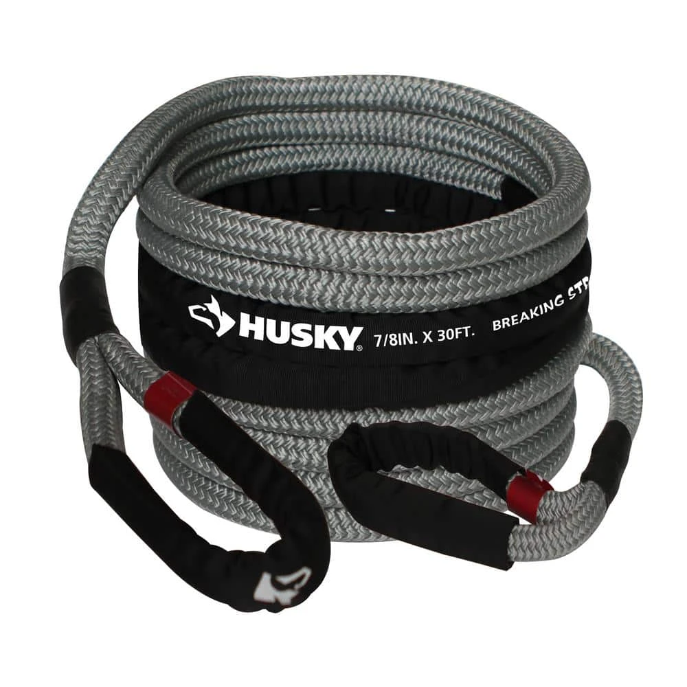 Husky 7/8 In. X 30 Ft. 23400 Lbs. Kinetic Recovery Rope 1 Husky 7/8 In. X 30 Ft. 23400 Lbs. Kinetic Recovery Rope