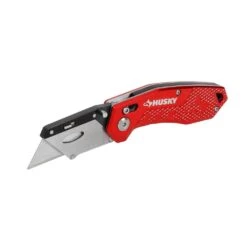 Husky Rapid Lock Utility Knife W/Aluminum And 10 Blades -Husky Shop husky utility knives 00054 4f 1000