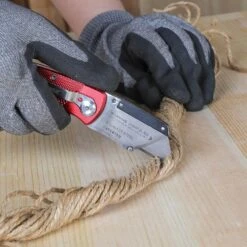 Husky Folding Lock-Back Utility Knife, Red With 10-Blades -Husky Shop husky utility knives 99979 4f 1000