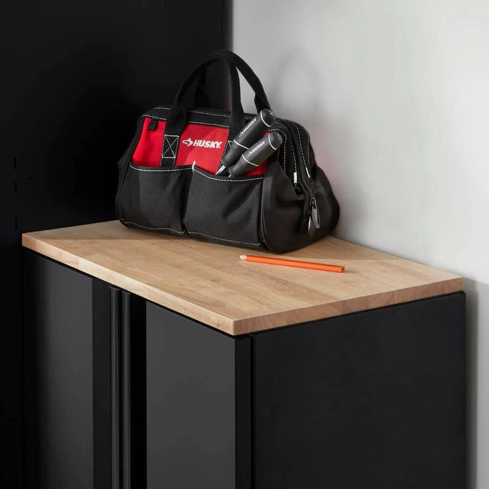 Husky 24 In. Solid Wood Work Surface For Regular Duty Welded Steel Garage Base Cabinets 2 Husky 24 In. Solid Wood Work Surface For Regular Duty Welded Steel Garage Base Cabinets - Image 2