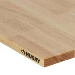 Husky 84 In. W X 23 In. D Solid Wood Work Surface For Heavy Duty Welded Steel Garage Storage System -Husky Shop husky workbench tops htc1000003 1d 1000