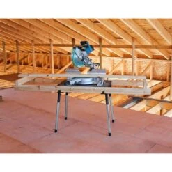 Husky 35 In. W X 22 In. D Portable Jobsite Workbench With Heavy Duty Metal Legs -Husky Shop husky workbenches 224317 fa 1000