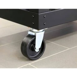 Husky Ready-To-Assemble 3 Ft. Portable Solid Wood Top Workbench With Casters In Black -Husky Shop husky workbenches g3600s us 1d 1000