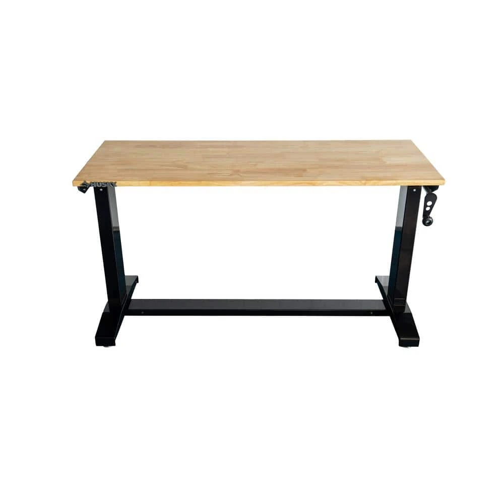 Husky 46 In. Wide X 18 In. Deep Adjustable Height Work Table With Wood Top, Gloss Black 7 Husky 46 In. Wide X 18 In. Deep Adjustable Height Work Table With Wood Top, Gloss Black - Image 7
