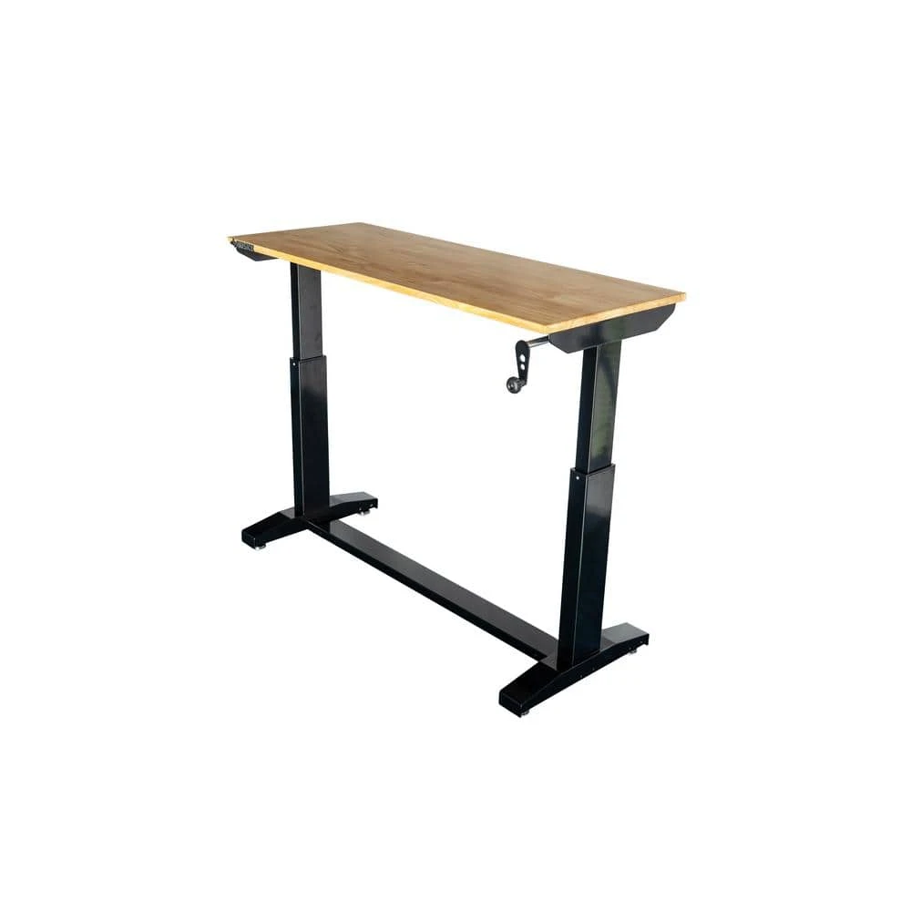 Husky 46 In. Wide X 18 In. Deep Adjustable Height Work Table With Wood Top, Gloss Black 6 Husky 46 In. Wide X 18 In. Deep Adjustable Height Work Table With Wood Top, Gloss Black - Image 6