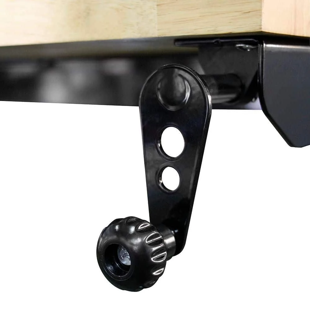 Husky 46 In. Wide X 18 In. Deep Adjustable Height Work Table With Wood Top, Gloss Black 4 Husky 46 In. Wide X 18 In. Deep Adjustable Height Work Table With Wood Top, Gloss Black - Image 4