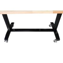 Husky 52 In. W X 24 In. D Adjustable Height Solid Wood Top Workbench Table In Black 18 Husky 52 In. W X 24 In. D Adjustable Height Solid Wood Top Workbench Table In Black -Husky Shop husky workbenches holt52xdb12 4f 1000