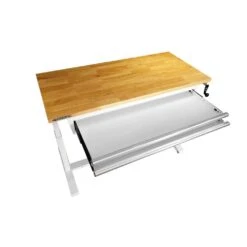 Husky Tool Storage 62 In. W White Adjustable Height Work Table With 2-Drawers 22 Husky Tool Storage 62 In. W White Adjustable Height Work Table With 2-Drawers -Husky Shop husky workbenches holt6202bj2 1f 1000