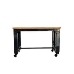 Husky 46 In. W X 24 In. Deep Adjustable Height Work Table With Solid Wood Top, Gloss Black 21 Husky 46 In. W X 24 In. Deep Adjustable Height Work Table With Solid Wood Top, Gloss Black -Husky Shop husky workbenches howt46xdb12 44 1000