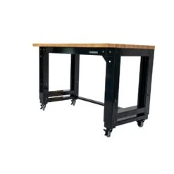 Husky 46 In. W X 24 In. Deep Adjustable Height Work Table With Solid Wood Top, Gloss Black 18 Husky 46 In. W X 24 In. Deep Adjustable Height Work Table With Solid Wood Top, Gloss Black -Husky Shop husky workbenches howt46xdb12 c3 1000