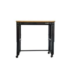 Husky 46 In. W X 24 In. Deep Adjustable Height Work Table With Solid Wood Top, Gloss Black 22 Husky 46 In. W X 24 In. Deep Adjustable Height Work Table With Solid Wood Top, Gloss Black -Husky Shop husky workbenches howt46xdb12 fa 1000
