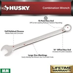 Husky Master Metric Combo Wrench Set (22-Piece) -Husky Shop husky wrench sets hcwmmms 40 1000