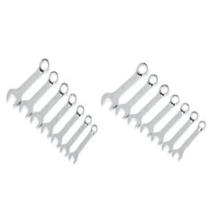 Husky SAE/MM Stubby Combination Wrench Set (14-Piece)