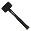Husky 16 Oz. Black Rubber Mallet Fiberglass Handle