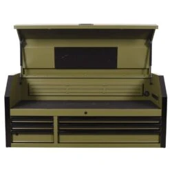 Husky Heavy Duty 52 In. W 6-Drawer Matte Army Green Top Tool Chest -Husky Shop matte army green husky top tool chests h52ch6hdv4army 40 1000