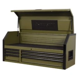 Husky Heavy Duty 52 In. W 6-Drawer Matte Army Green Top Tool Chest -Husky Shop matte army green husky top tool chests h52ch6hdv4army d4 1000