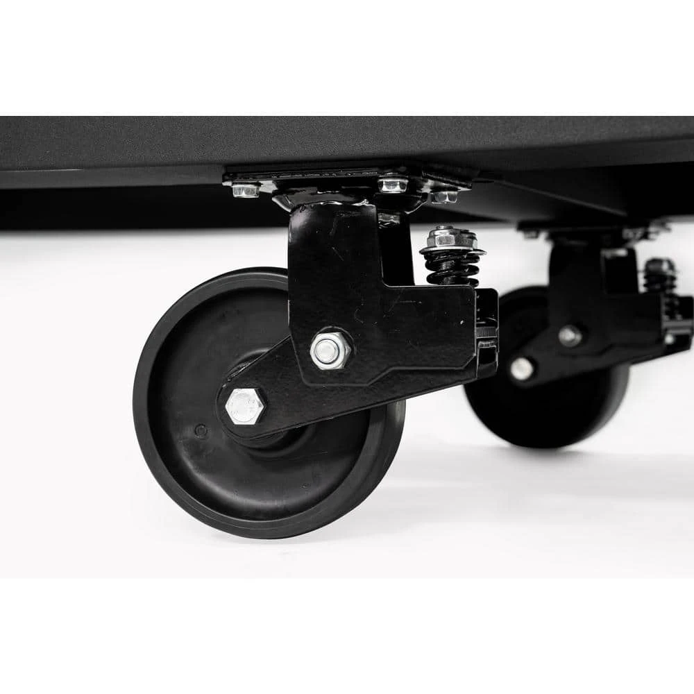 Husky 108 In. W X 24 In. D 9-Drawer Heavy-Duty Mobile Workbench With Stainless Steel Top In Matte Black 4 Husky 108 In. W X 24 In. D 9-Drawer Heavy-Duty Mobile Workbench With Stainless Steel Top In Matte Black - Image 4