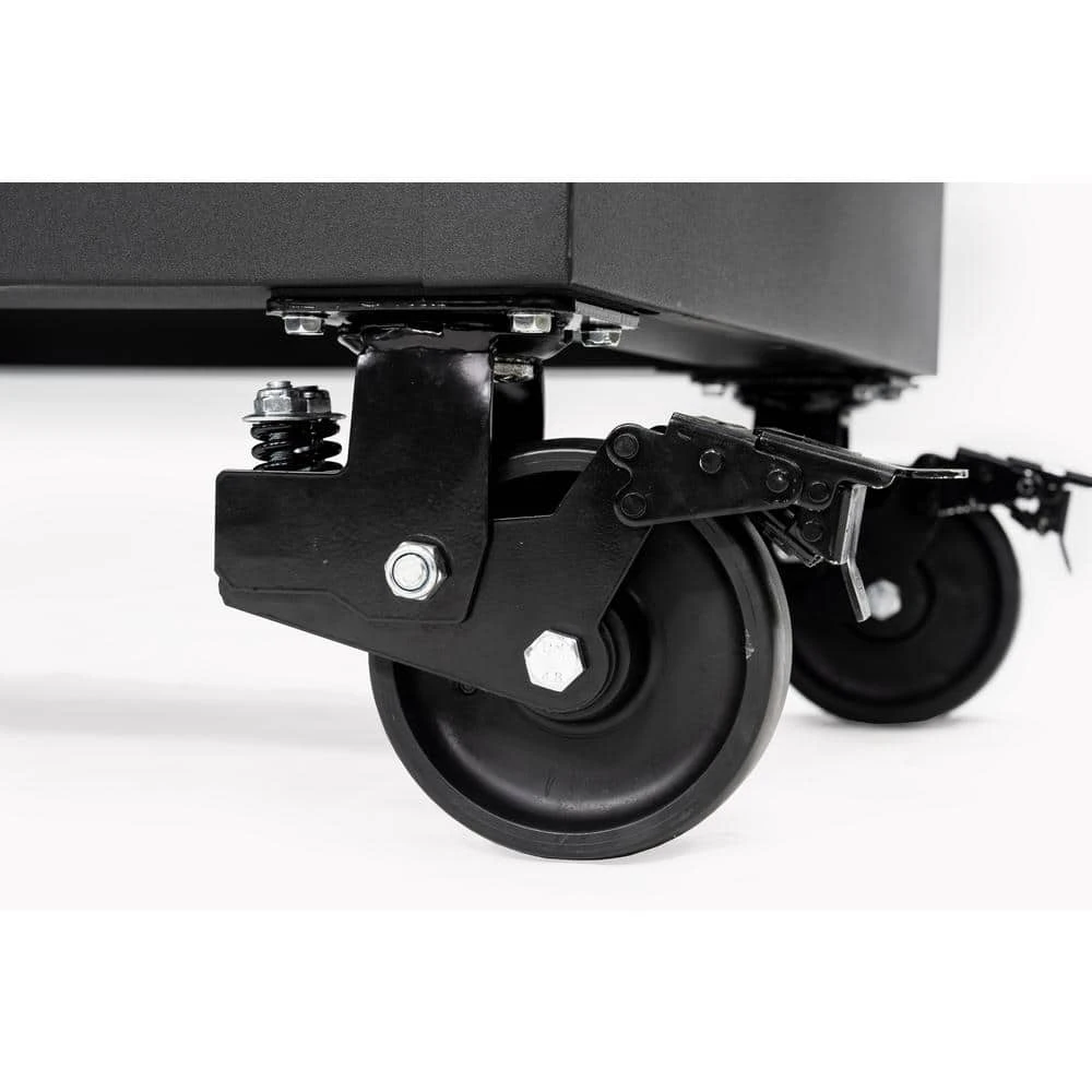 Husky 108 In. W X 24 In. D 9-Drawer Heavy-Duty Mobile Workbench With Stainless Steel Top In Matte Black 5 Husky 108 In. W X 24 In. D 9-Drawer Heavy-Duty Mobile Workbench With Stainless Steel Top In Matte Black - Image 5